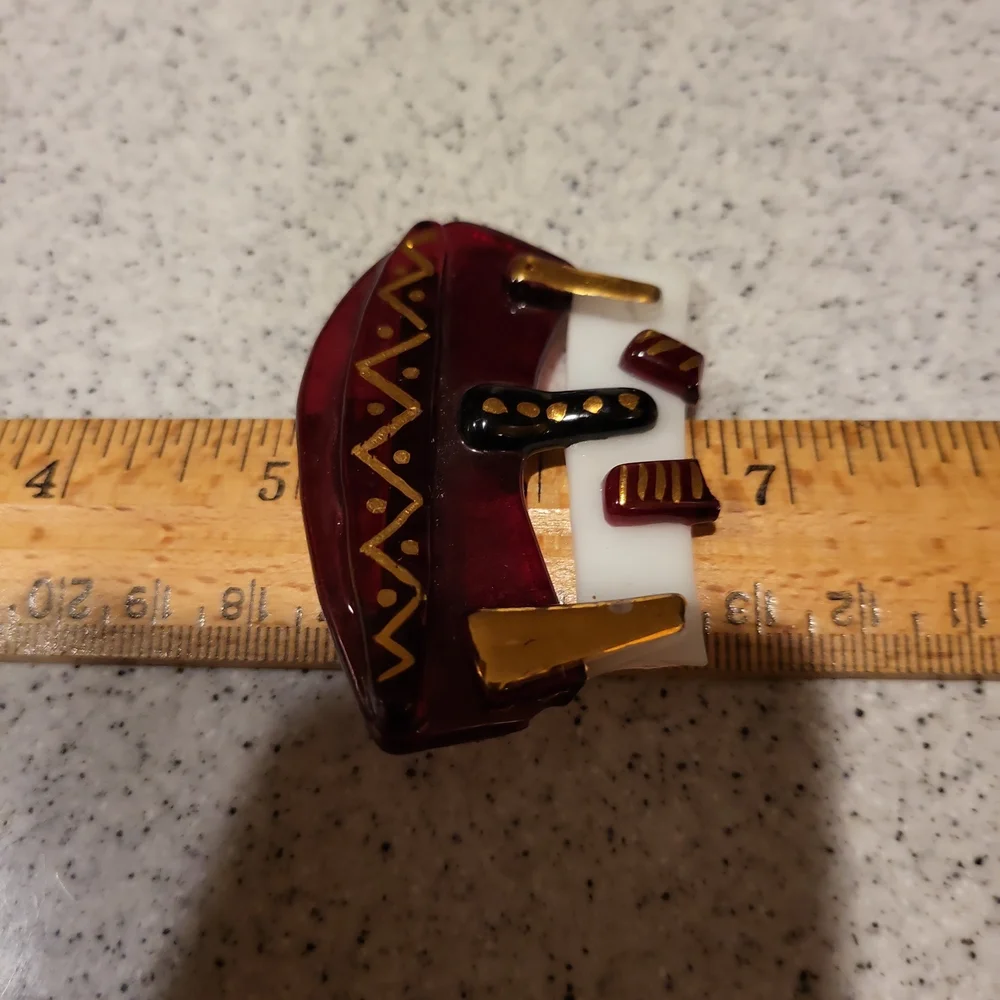 Slumped Glass Brooch Hand Made